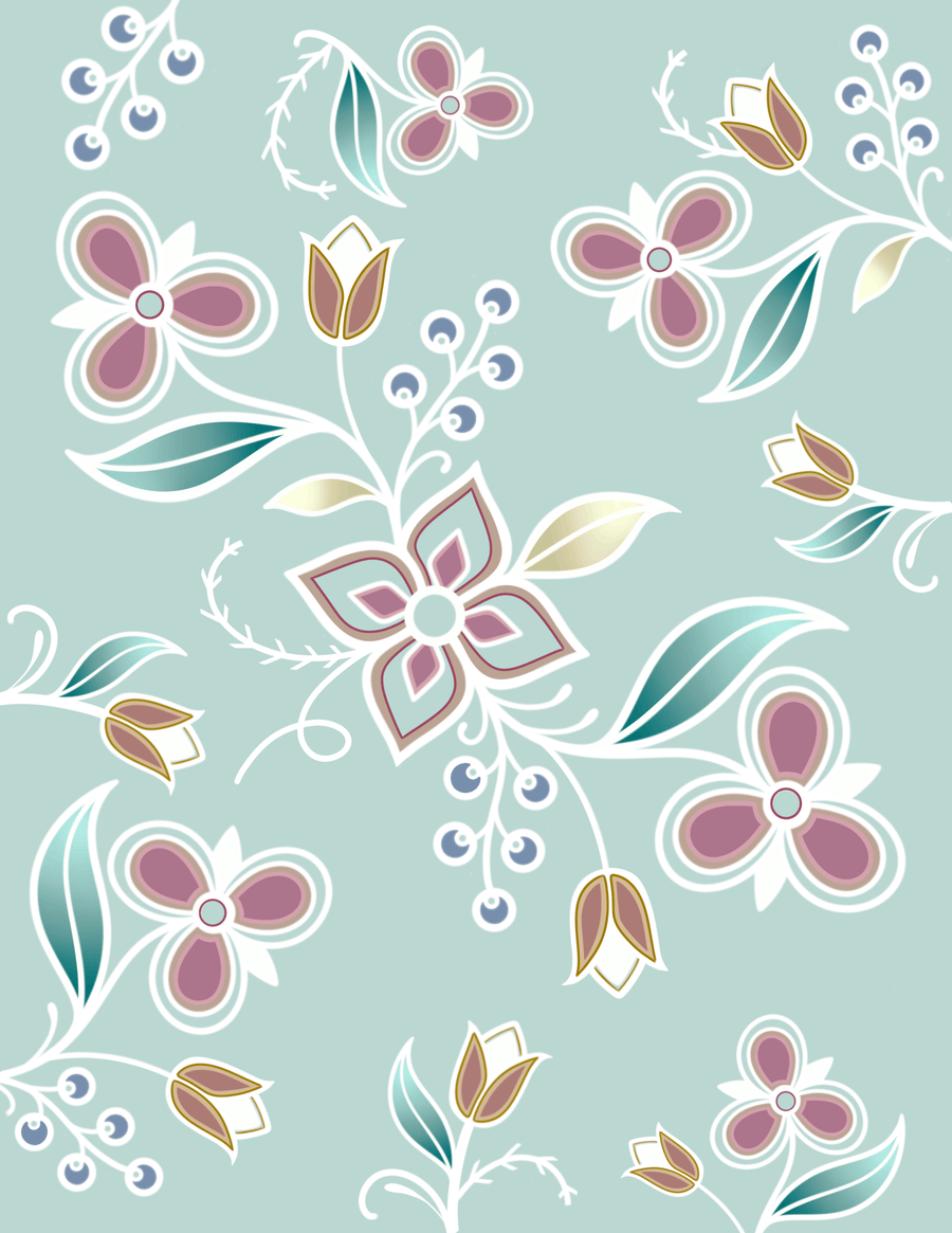 Green Floral